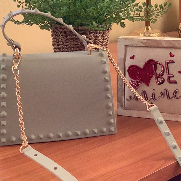 NWT MW Gray Studded Purse 💜💜💜 - Picture 7 of 10